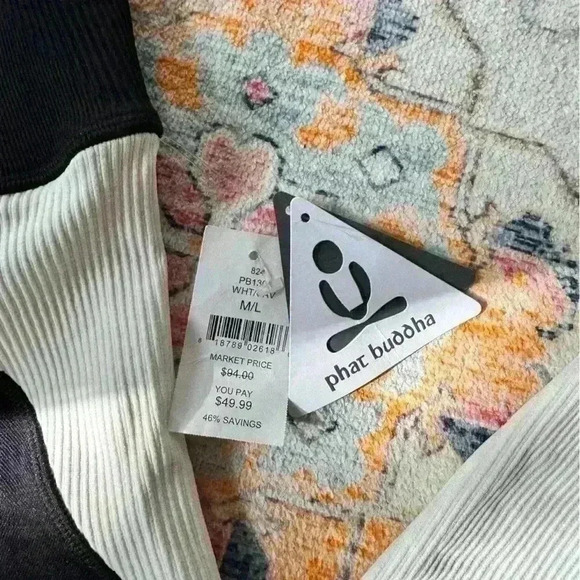 NWT Phat Buddha leggings black and white medium large - Picture 2 of 4